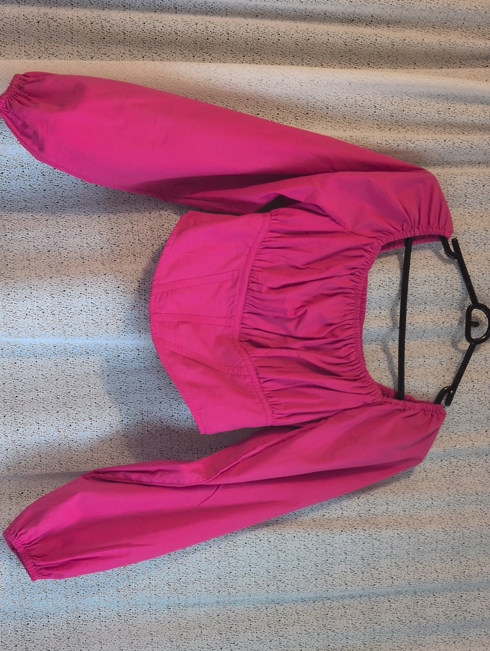 Japna Hot Pink Peasant Blouse